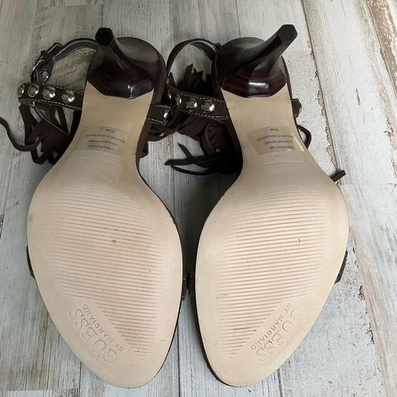 GUESS by Marciana Galiena Fringe Heel Sandals - Picture 10 of 11